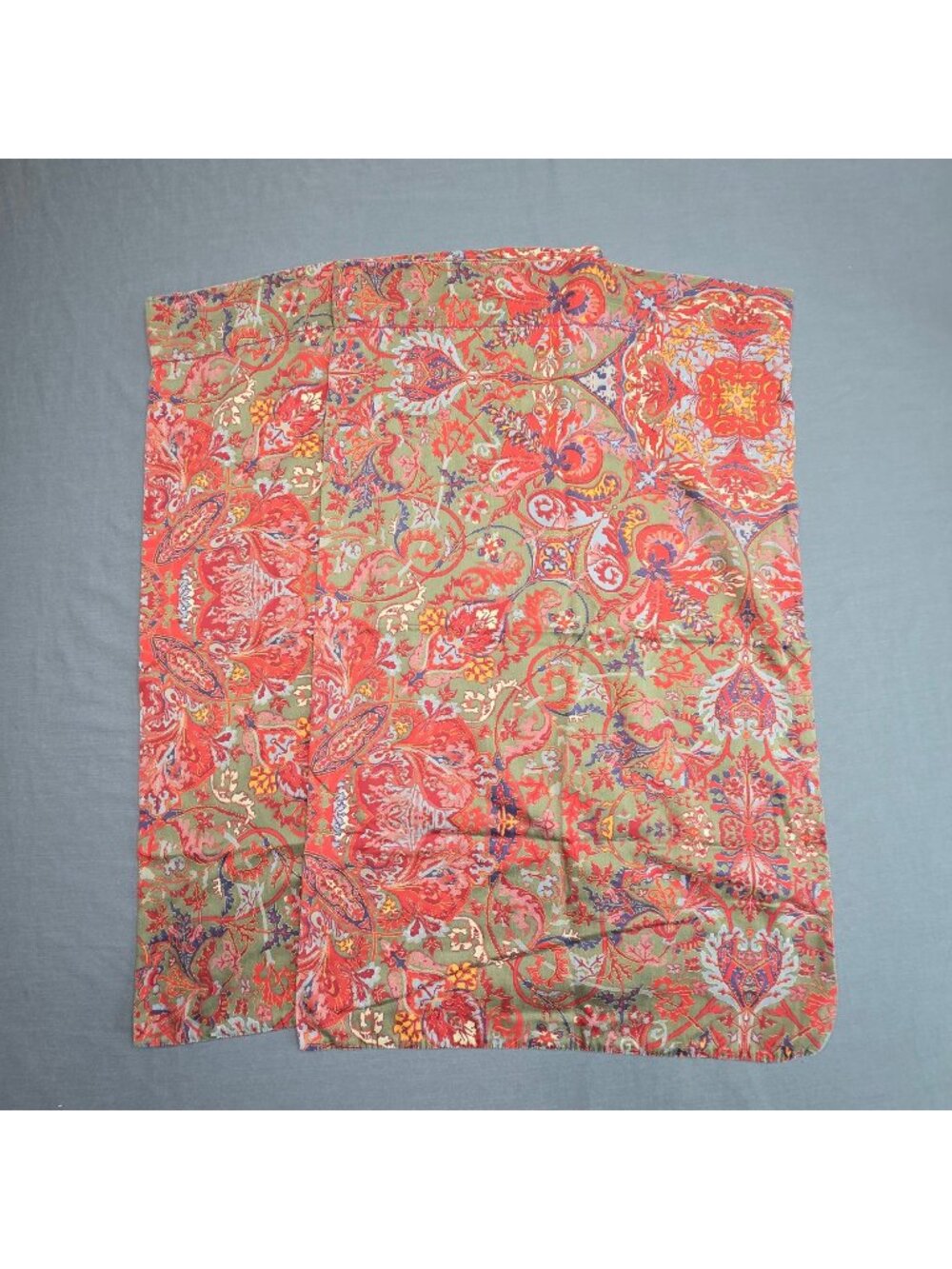 Vintage Ralph Lauren GALAHAD 100% Cotton Paisley Standard Pillowcase Set
